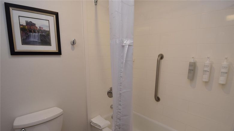 <b>Hampton Inn Rochester-North Room</b>. Images powered by <a href="https://iceportal.shijigroup.com/" title="IcePortal" target="_blank">IcePortal</a>.