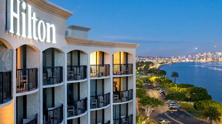 Hilton San Diego Airport/Harbor Island Exterior. Images powered by <a href="https://iceportal.shijigroup.com" target="_blank" rel="noopener">Ice Portal</a>.