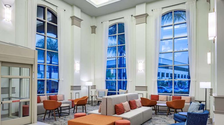 <b>Hilton Garden Inn SD/Rancho Bernardo Lobby</b>. Images powered by <a href="https://iceportal.shijigroup.com/" title="IcePortal" target="_blank">IcePortal</a>.