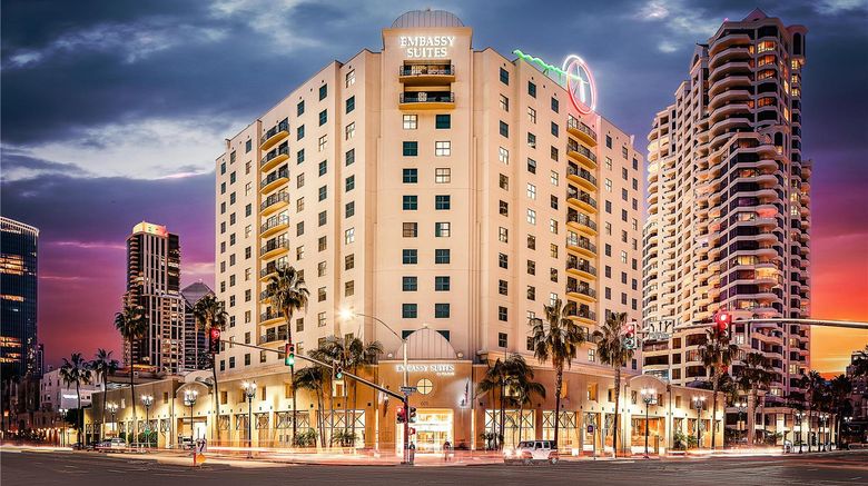 <b>Embassy Suites San Diego Bay Downtown Exterior</b>. Images powered by <a href="https://iceportal.shijigroup.com/" title="IcePortal" target="_blank">IcePortal</a>.