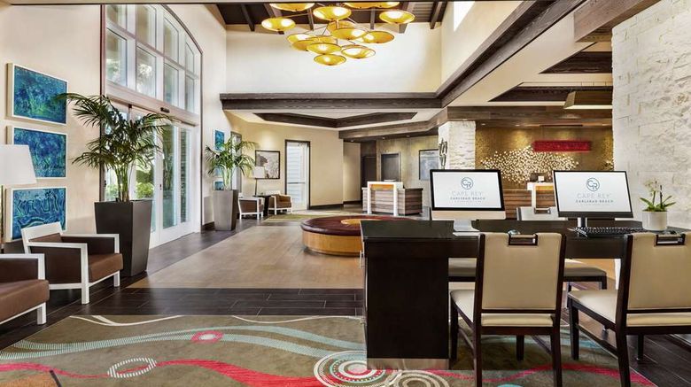 <b>Cape Rey Carlsbad Beach, a Hilton Resort Lobby</b>. Images powered by <a href="https://iceportal.shijigroup.com/" title="IcePortal" target="_blank">IcePortal</a>.