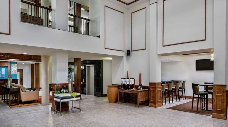 <b>Hilton Garden Inn San Antonio Airport Lobby</b>. Images powered by <a href="https://iceportal.shijigroup.com/" title="IcePortal" target="_blank">IcePortal</a>.