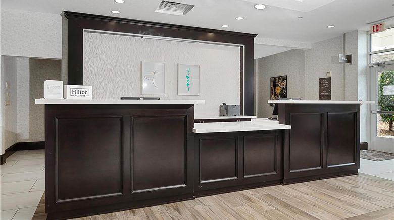 <b>Hilton Garden Inn New Braunfels Lobby</b>. Images powered by <a href="https://iceportal.shijigroup.com/" title="IcePortal" target="_blank">IcePortal</a>.