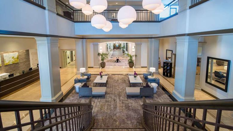 <b>DoubleTree Hotel Mission Valley Lobby</b>. Images powered by <a href="https://iceportal.shijigroup.com/" title="IcePortal" target="_blank">IcePortal</a>.