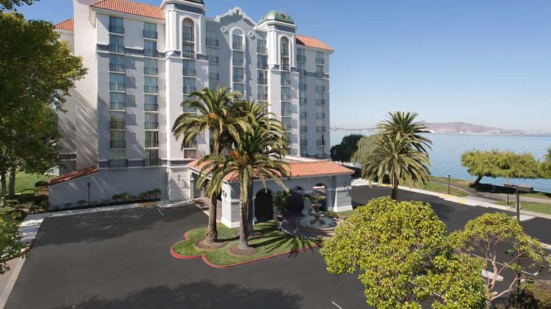 Embassy Suites San Francisco Airport Exterior. Images powered by <a href="https://iceportal.shijigroup.com" target="_blank" rel="noopener">Ice Portal</a>.