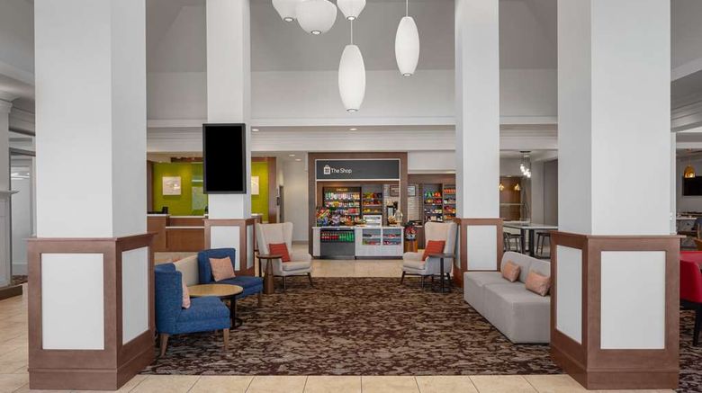 <b>Hilton Garden Inn Salt Lake City Airport Lobby</b>. Images powered by <a href="https://iceportal.shijigroup.com/" title="IcePortal" target="_blank">IcePortal</a>.