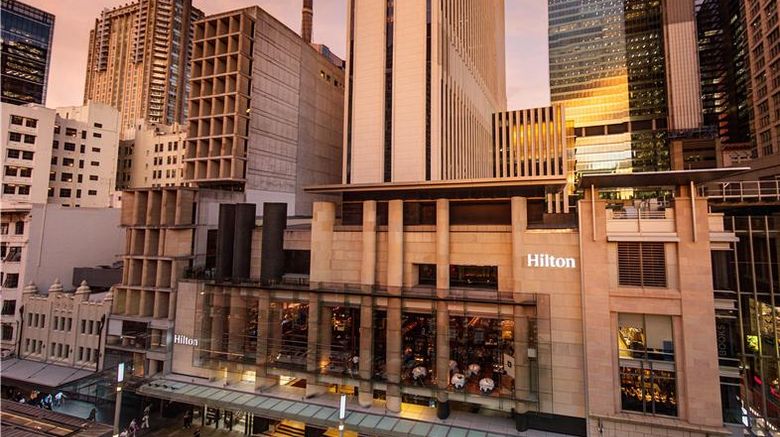 <b>Hilton Sydney Exterior</b>. Images powered by <a href="https://iceportal.shijigroup.com/" title="IcePortal" target="_blank">IcePortal</a>.