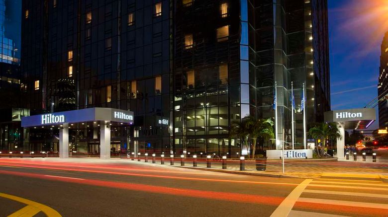 <b>Hilton Tampa Downtown Exterior</b>. Images powered by <a href="https://iceportal.shijigroup.com/" title="IcePortal" target="_blank">IcePortal</a>.