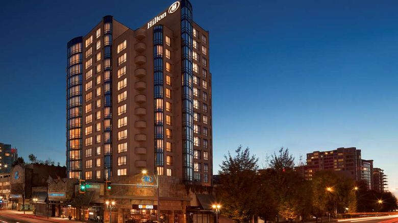 Hilton Vancouver Airport Exterior. Images powered by <a href="https://iceportal.shijigroup.com" target="_blank" rel="noopener">Ice Portal</a>.