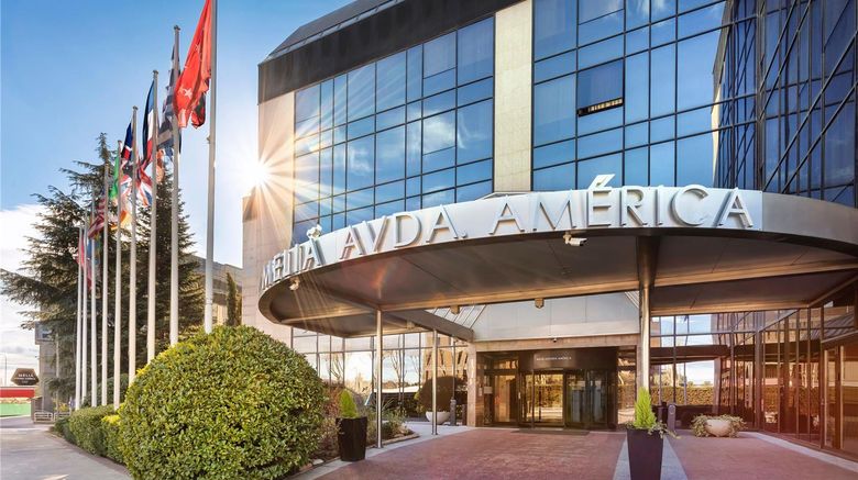 <b>Melia Avenida America Exterior</b>. Images powered by <a href="https://iceportal.shijigroup.com/" title="IcePortal" target="_blank">IcePortal</a>.