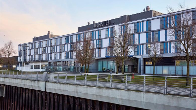 <b>INNSIDE Bremen Exterior</b>. Images powered by <a href="https://iceportal.shijigroup.com/" title="IcePortal" target="_blank">IcePortal</a>.