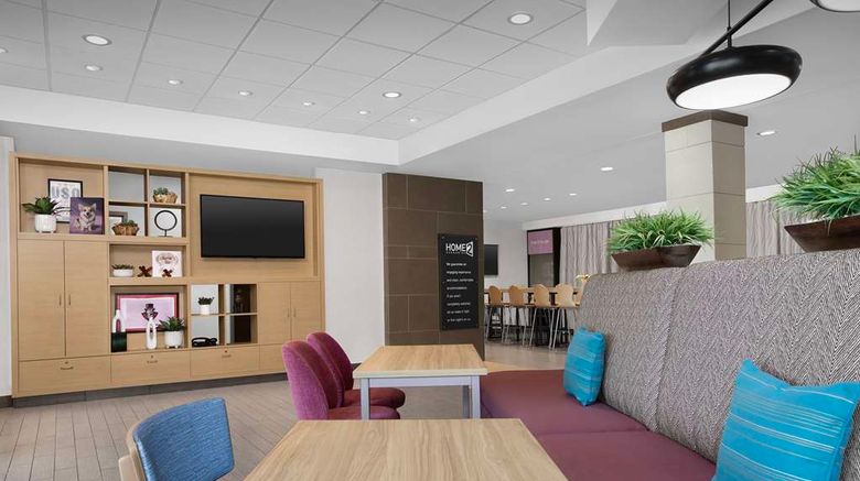 <b>Home2 Suites by Hilton Clarksville Lobby</b>. Images powered by <a href="https://iceportal.shijigroup.com/" title="IcePortal" target="_blank">IcePortal</a>.
