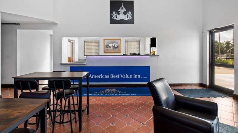 <b>Americas Best Value Inn Gonzales Lobby</b>. Images powered by <a href="https://iceportal.shijigroup.com/" title="IcePortal" target="_blank">IcePortal</a>.