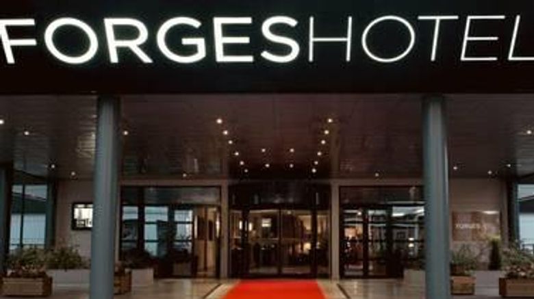Forges Hotel Exterior. Images powered by <a href="https://iceportal.shijigroup.com" target="_blank" rel="noopener">Ice Portal</a>.