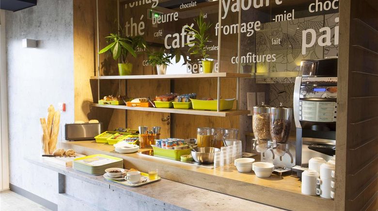 <b>Ibis Budget Cherbourg la Glacerie Restaurant</b>. Images powered by <a href="https://iceportal.shijigroup.com/" title="IcePortal" target="_blank">IcePortal</a>.
