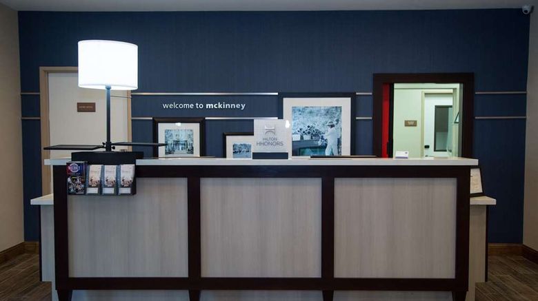 <b>Hampton Inn & Suites McKinney Lobby</b>. Images powered by <a href="https://iceportal.shijigroup.com/" title="IcePortal" target="_blank">IcePortal</a>.
