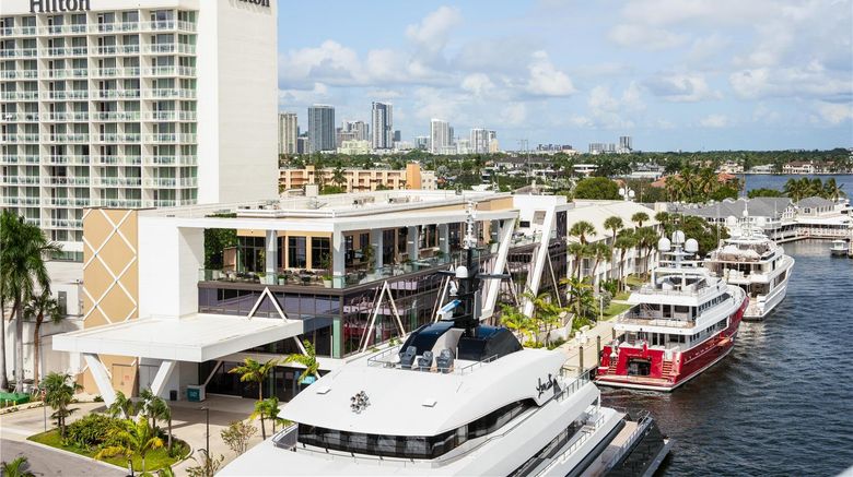 <b>Hilton Fort Lauderdale Marina Exterior</b>. Images powered by <a href="https://iceportal.shijigroup.com/" title="IcePortal" target="_blank">IcePortal</a>.
