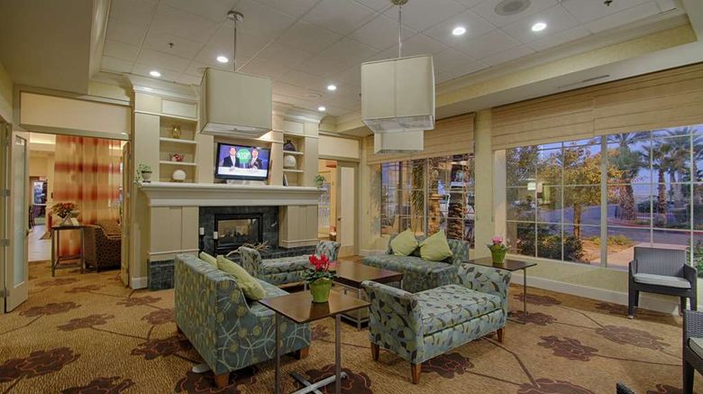 <b>Hilton Garden Inn Las Vegas Strip South Lobby</b>. Images powered by <a href="https://iceportal.shijigroup.com/" title="IcePortal" target="_blank">IcePortal</a>.