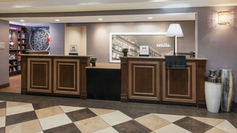 <b>Hampton Inn and Suites Munster Lobby</b>. Images powered by <a href="https://iceportal.shijigroup.com/" title="IcePortal" target="_blank">IcePortal</a>.