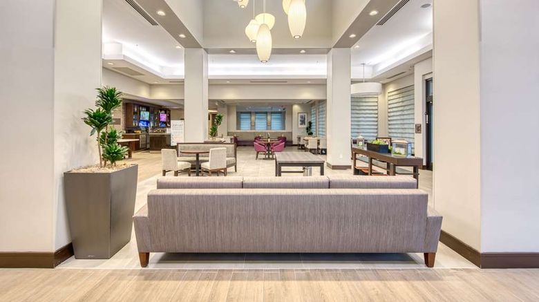 <b>Hilton Garden Inn Orange County Airport Lobby</b>. Images powered by <a href="https://iceportal.shijigroup.com/" title="IcePortal" target="_blank">IcePortal</a>.
