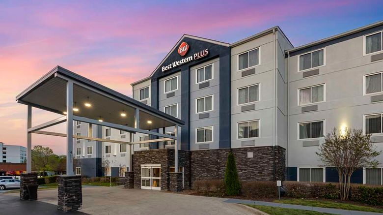 Best Western Plus Nashville Airport Exterior. Images powered by <a href="https://iceportal.shijigroup.com" target="_blank" rel="noopener">Ice Portal</a>.