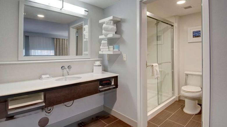 <b>Hampton Inn & Suites Downtown Room</b>. Images powered by <a href="https://iceportal.shijigroup.com/" title="IcePortal" target="_blank">IcePortal</a>.
