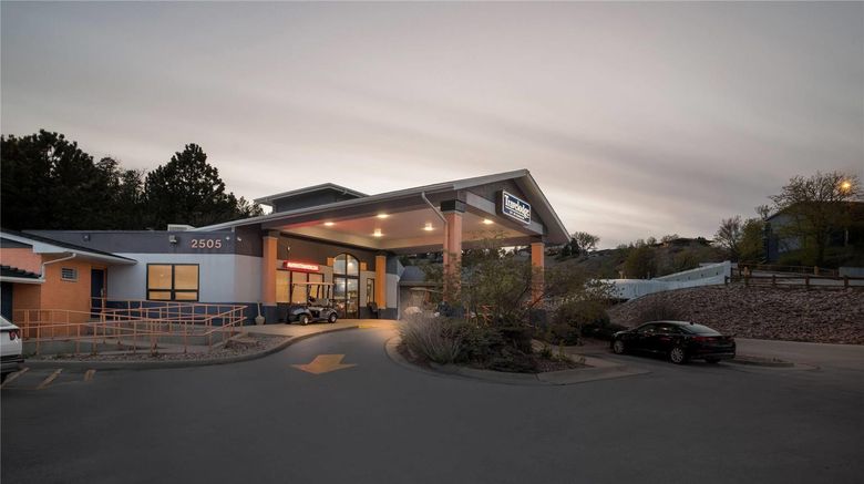 <b>Travelodge By Wyndham Rapid City Exterior</b>. Images powered by <a href="https://iceportal.shijigroup.com/" title="IcePortal" target="_blank">IcePortal</a>.