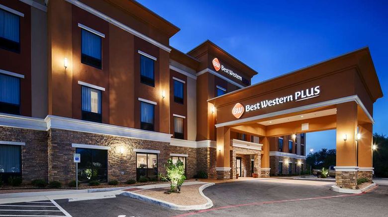 Best Western Plus Elmendorf Hotel Exterior. Images powered by <a href="https://iceportal.shijigroup.com" target="_blank" rel="noopener">Ice Portal</a>.