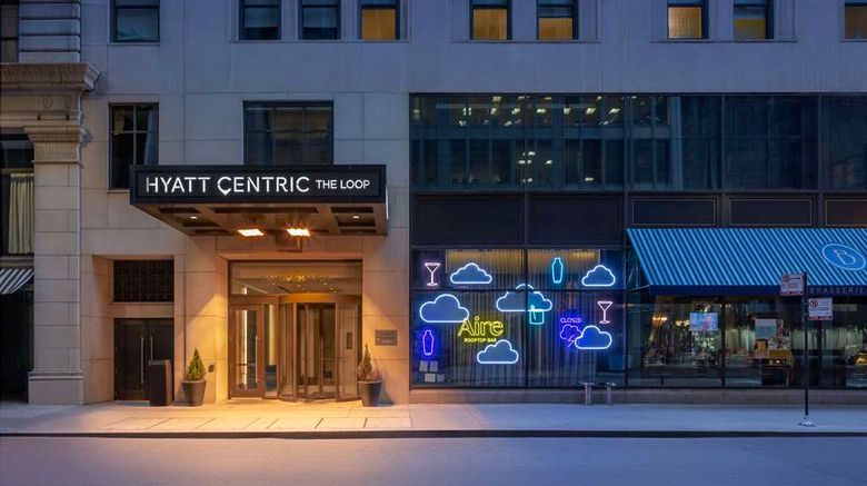 <b>Hyatt Centric The Loop Chicago Exterior</b>. Images powered by <a href="https://iceportal.shijigroup.com/" title="IcePortal" target="_blank">IcePortal</a>.