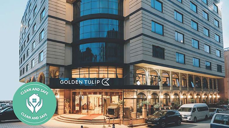 <b>Golden Tulip Addis Ababa Exterior</b>. Images powered by <a href="https://iceportal.shijigroup.com/" title="IcePortal" target="_blank">IcePortal</a>.