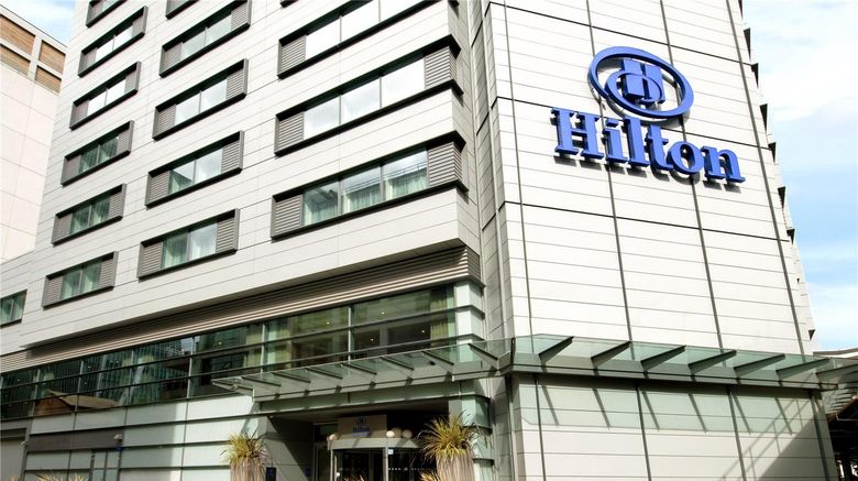 Hilton London Canary Wharf Exterior. Images powered by <a href="https://iceportal.shijigroup.com" target="_blank" rel="noopener">Ice Portal</a>.