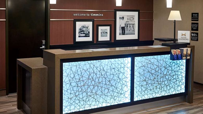 <b>Hampton Inn by Hilton Timmins Lobby</b>. Images powered by <a href="https://iceportal.shijigroup.com/" title="IcePortal" target="_blank">IcePortal</a>.