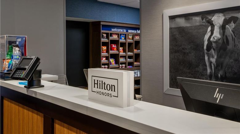 <b>Hampton Inn Seneca Falls Lobby</b>. Images powered by <a href="https://iceportal.shijigroup.com/" title="IcePortal" target="_blank">IcePortal</a>.