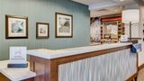 <b>Hampton Inn & Suites Manchester Lobby</b>. Images powered by <a href="https://iceportal.shijigroup.com/" title="IcePortal" target="_blank">IcePortal</a>.
