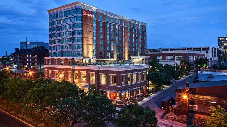 <b>Hilton Garden Inn Nashville Downtown Exterior</b>. Images powered by <a href="https://iceportal.shijigroup.com/" title="IcePortal" target="_blank">IcePortal</a>.