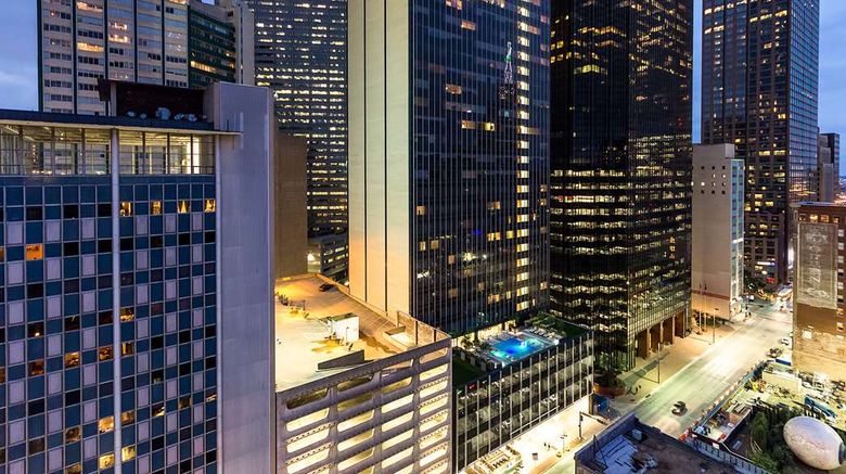 <b>Hilton Garden Inn Downtown Dallas Exterior</b>. Images powered by <a href="https://iceportal.shijigroup.com/" title="IcePortal" target="_blank">IcePortal</a>.