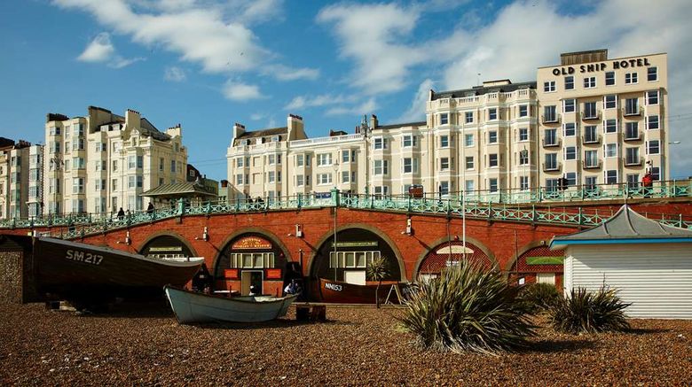 <b>Old Ship Hotel Exterior</b>. Images powered by <a href="https://iceportal.shijigroup.com/" title="IcePortal" target="_blank">IcePortal</a>.