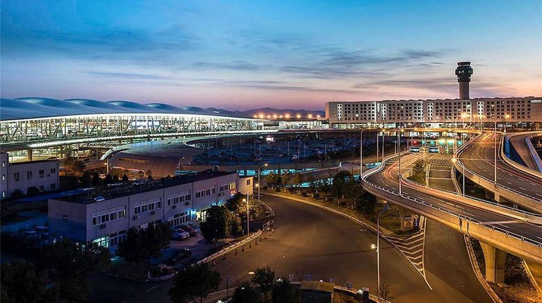 Pullman Nanjing Lukou Airport Exterior. Images powered by <a href="https://iceportal.shijigroup.com" target="_blank" rel="noopener">Ice Portal</a>.