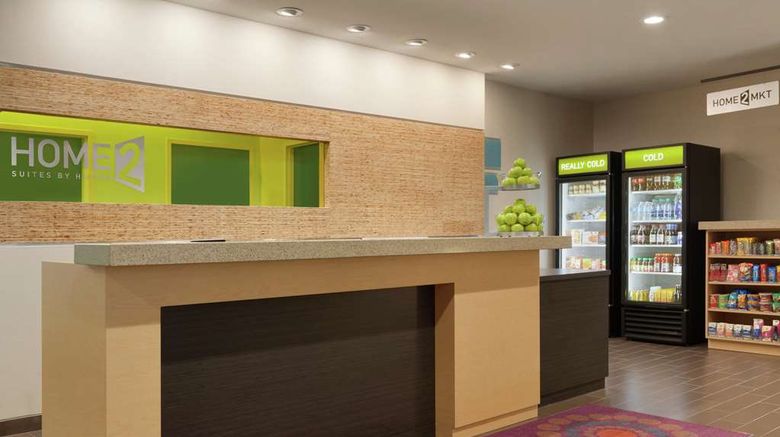 <b>Home2 Suites Oklahoma City South Lobby</b>. Images powered by <a href="https://iceportal.shijigroup.com/" title="IcePortal" target="_blank">IcePortal</a>.