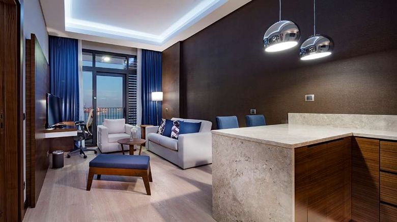 <b>Hilton Garden Inn Izmir Bayrakli Room</b>. Images powered by <a href="https://iceportal.shijigroup.com/" title="IcePortal" target="_blank">IcePortal</a>.
