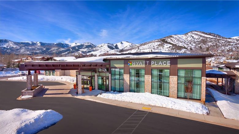 Hyatt Place Park City Exterior. Images powered by <a href="https://iceportal.shijigroup.com" target="_blank" rel="noopener">Ice Portal</a>.