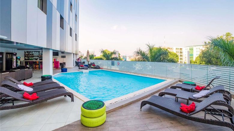 <b>Ibis Styles Accra Airport Exterior</b>. Images powered by <a href="https://iceportal.shijigroup.com/" title="IcePortal" target="_blank">IcePortal</a>.