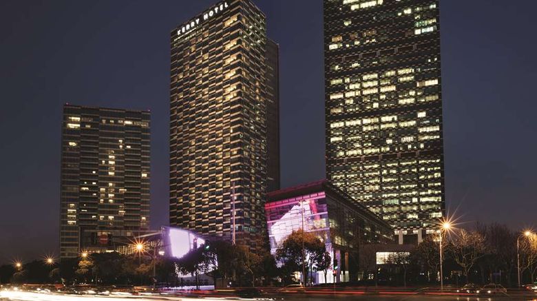 <b>Kerry Hotel Pudong Exterior</b>. Images powered by <a href="https://iceportal.shijigroup.com/" title="IcePortal" target="_blank">IcePortal</a>.