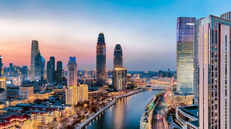 Shangri-La Hotel, Tianjin Exterior. Images powered by <a href="https://iceportal.shijigroup.com" target="_blank" rel="noopener">Ice Portal</a>.
