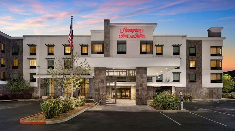 <b>Hampton Inn & Suites Napa Exterior</b>. Images powered by <a href="https://iceportal.shijigroup.com/" title="IcePortal" target="_blank">IcePortal</a>.