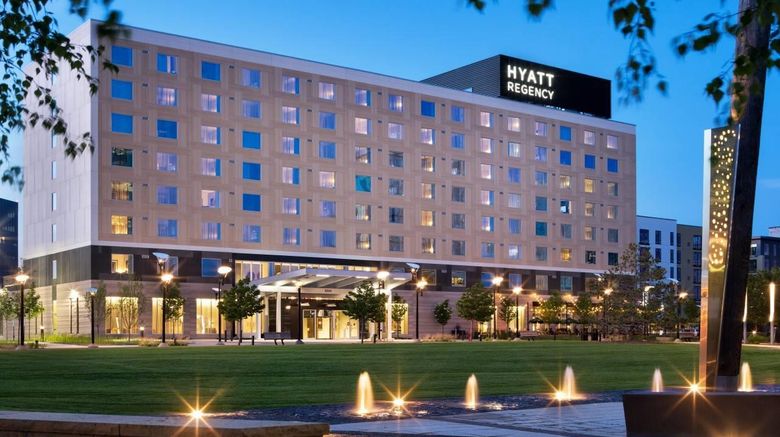 Hyatt Regency Bloomington Exterior. Images powered by <a href="https://iceportal.shijigroup.com" target="_blank" rel="noopener">Ice Portal</a>.