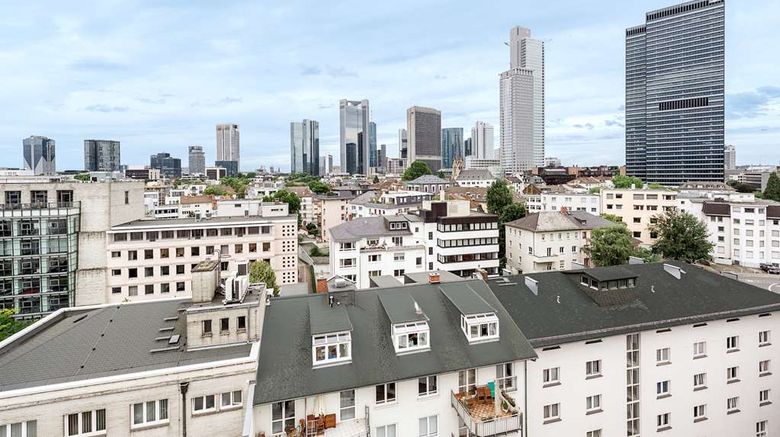 NH Frankfurt Messe Exterior. Images powered by <a href="https://iceportal.shijigroup.com" target="_blank" rel="noopener">Ice Portal</a>.