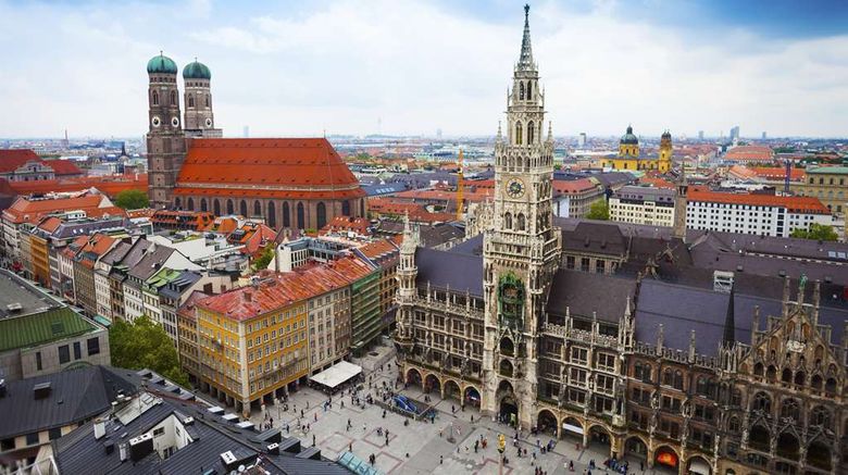 <b>NH Muenchen Unterhaching Exterior</b>. Images powered by <a href="https://iceportal.shijigroup.com/" title="IcePortal" target="_blank">IcePortal</a>.