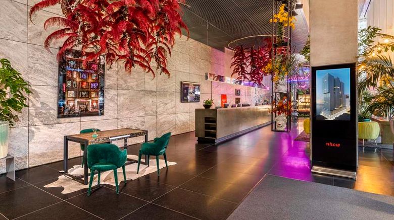 <b>nhow Rotterdam Lobby</b>. Images powered by <a href="https://iceportal.shijigroup.com/" title="IcePortal" target="_blank">IcePortal</a>.