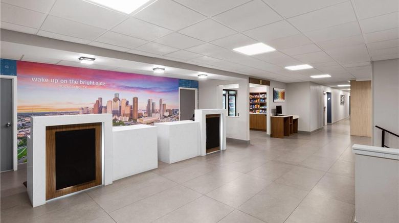 <b>La Quinta Inn Houston Stafford/Sugarland Lobby</b>. Images powered by <a href="https://iceportal.shijigroup.com/" title="IcePortal" target="_blank">IcePortal</a>.